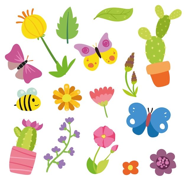 Free vector nature elements collection