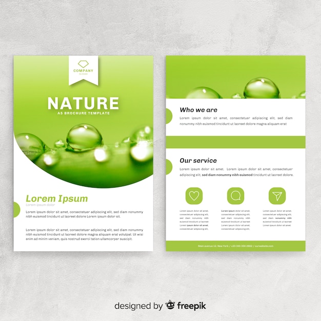 Nature flyer template