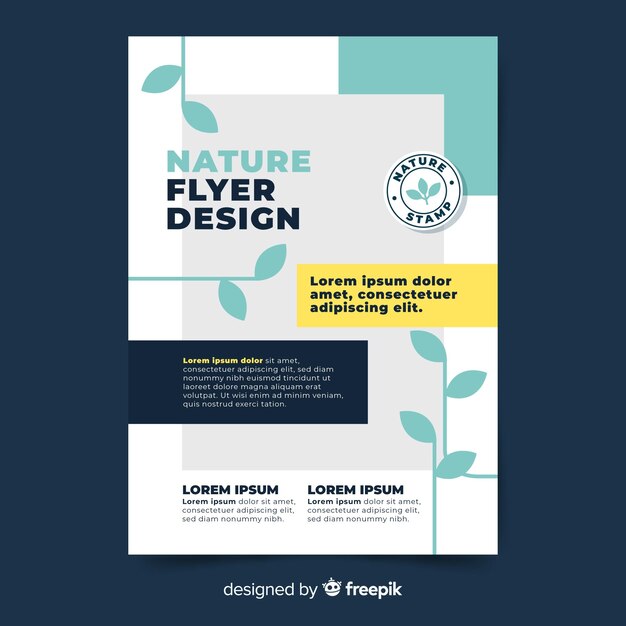 Nature flyer template