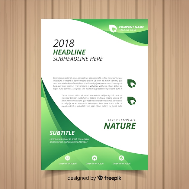 Nature flyer template