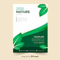 Free vector nature flyer template