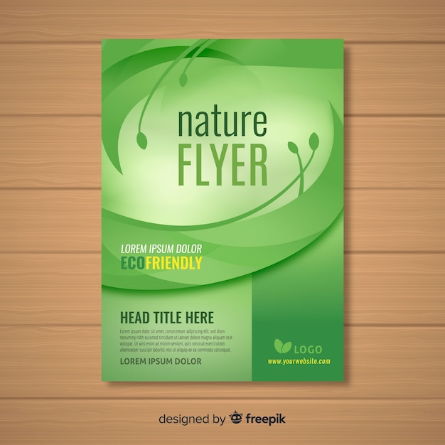 Nature flyer template