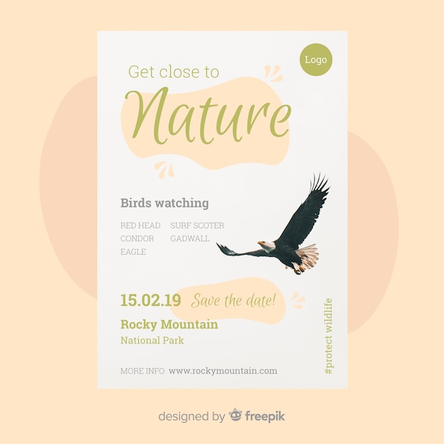 Nature flyer template