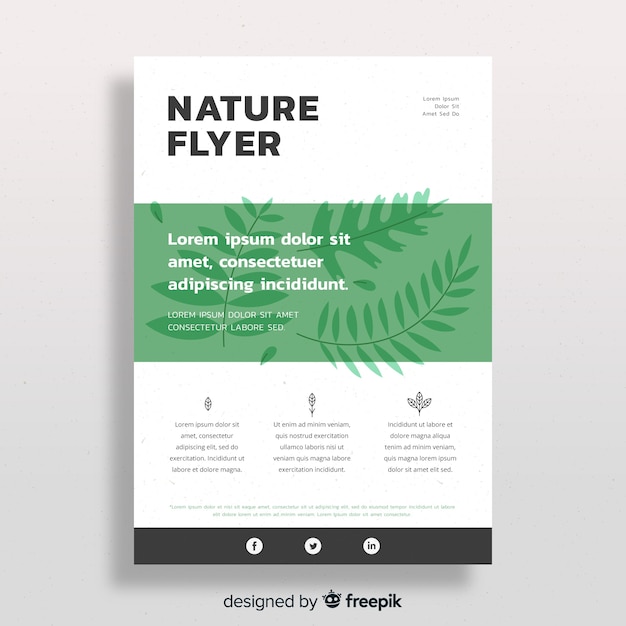 Nature flyer template