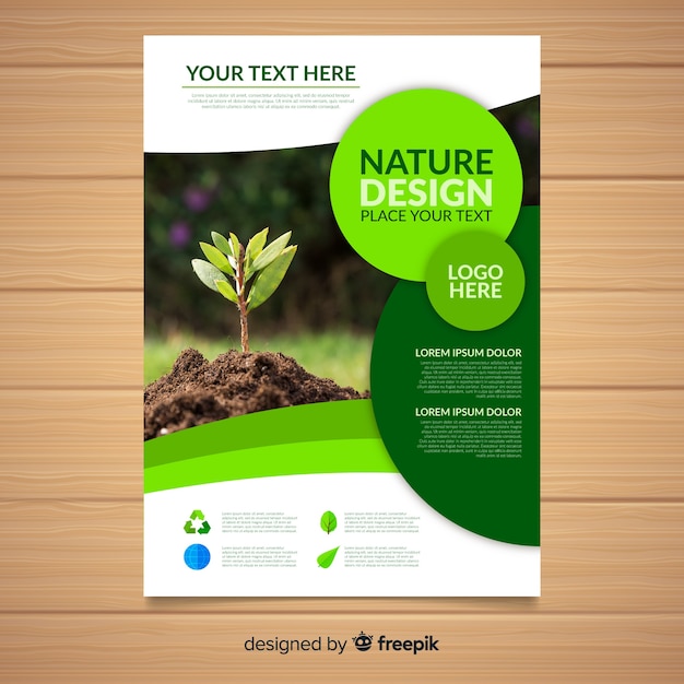 Free vector nature flyer template