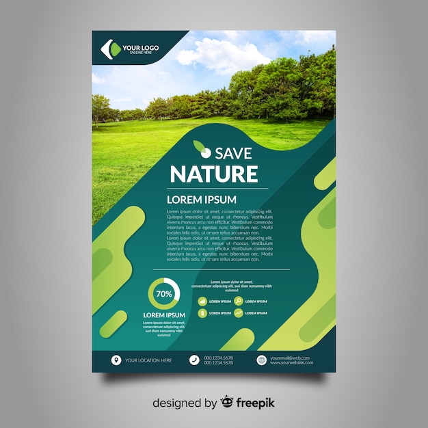 Nature flyer template