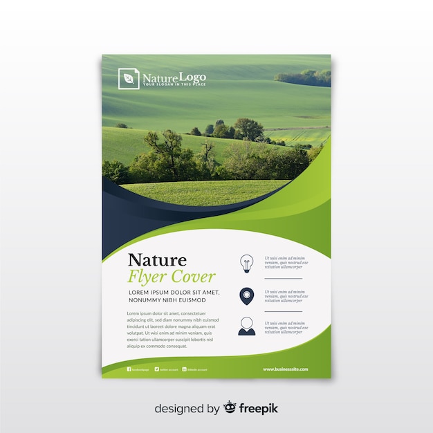 Nature flyer template