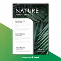 Free vector nature flyer