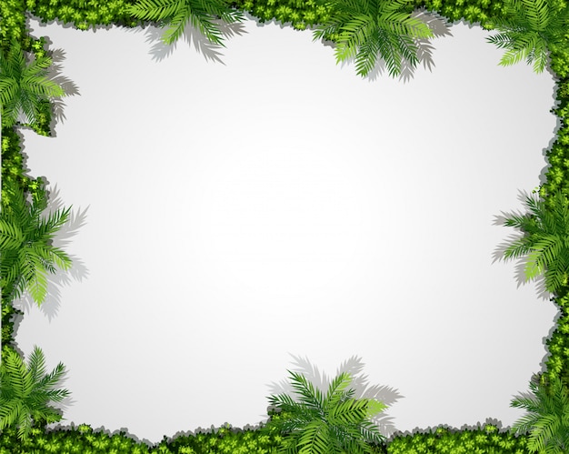 Free vector a nature green border background