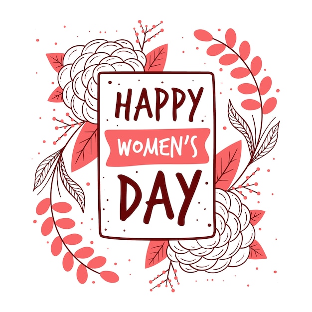 Free vector nature hand drawn women's day