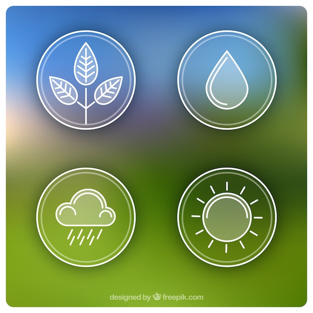 Free vector nature icons