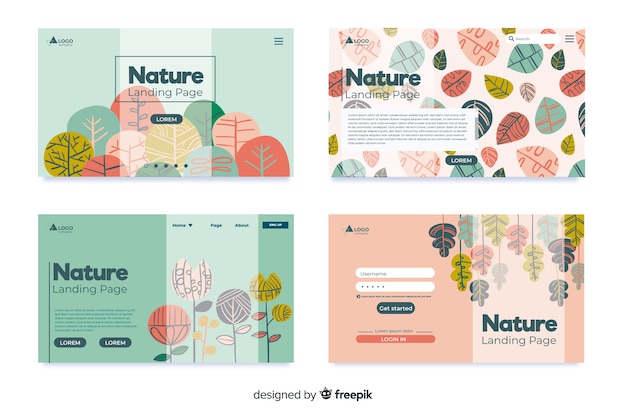 Nature landing page collection