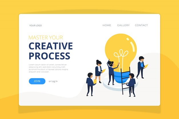 Nature landing page template 