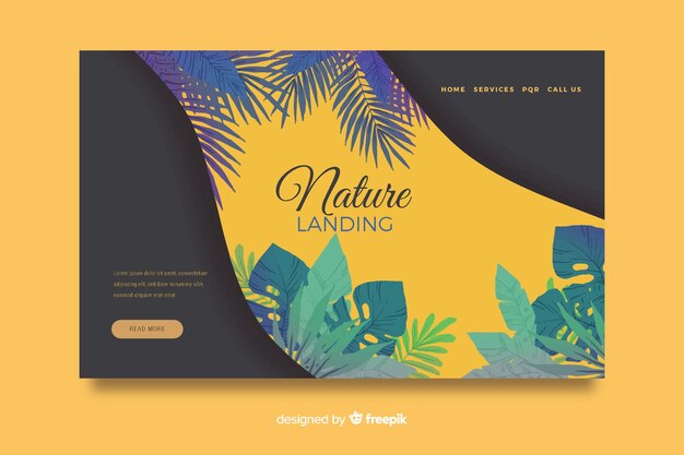 Nature landing page