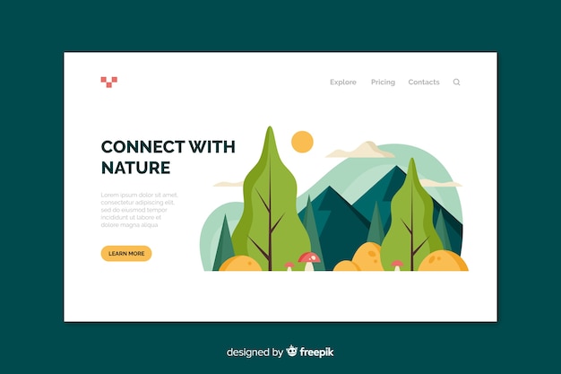 Nature landing page 