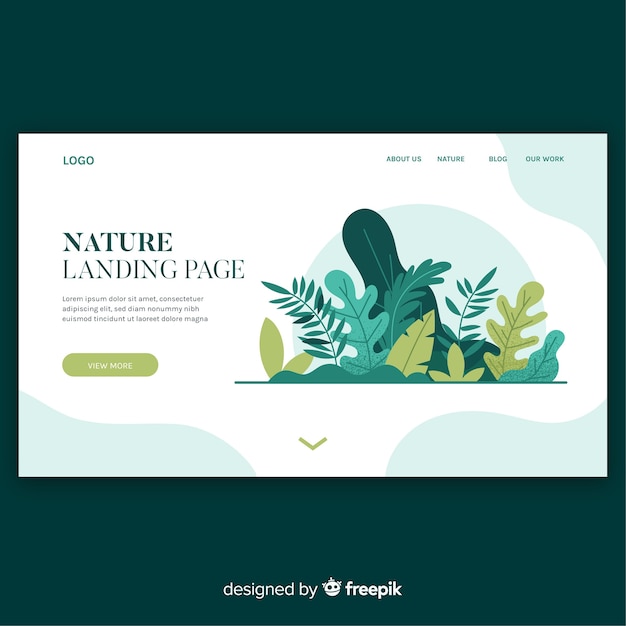 Nature landing page 