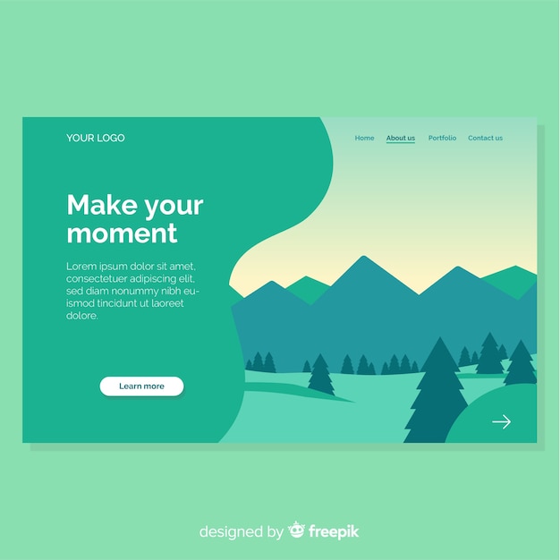 Nature landing page