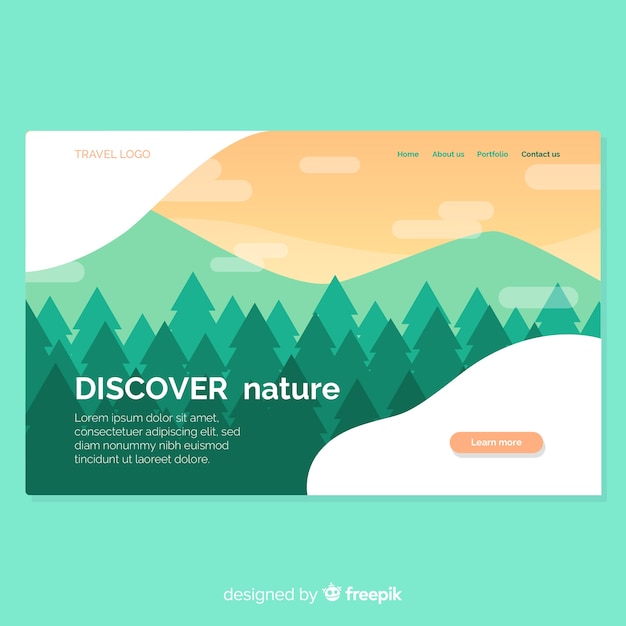 Nature landing page