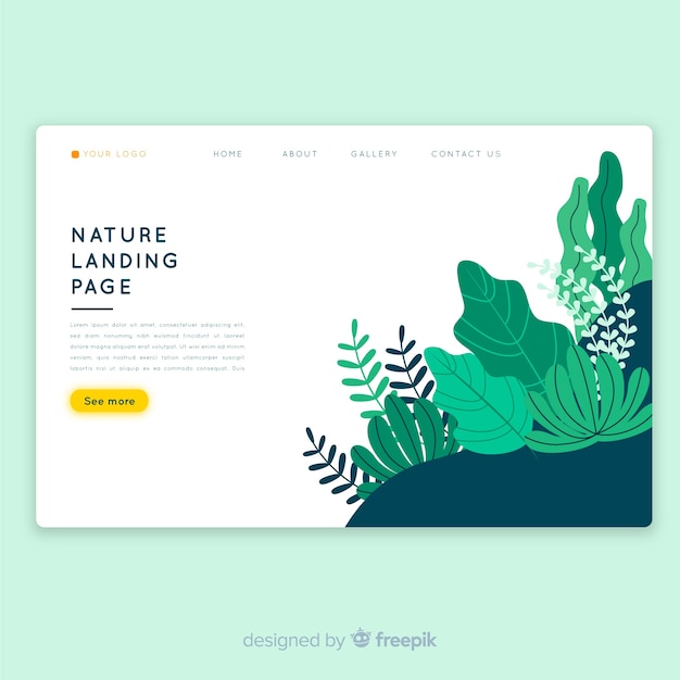 Nature landing page