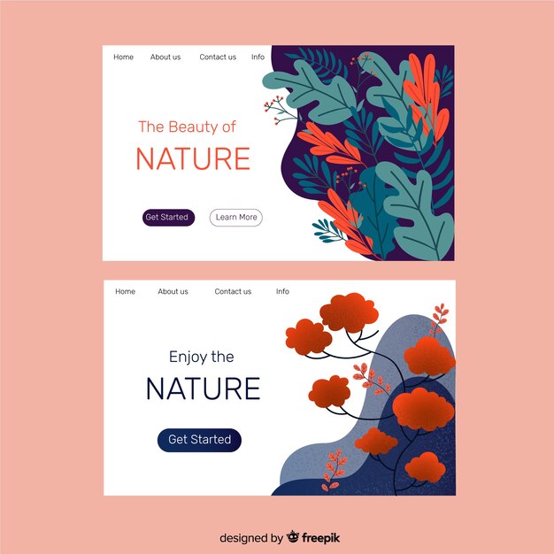 Nature landing page