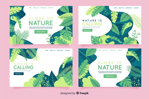 Nature landing page