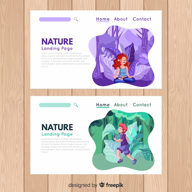 Nature landing page