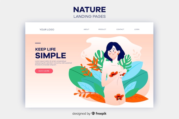 Nature landing page