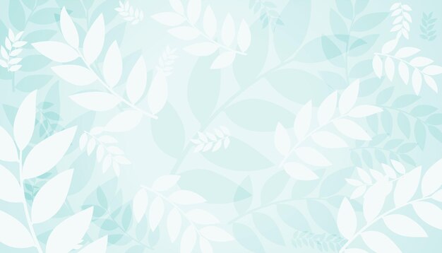 Nature leaves pattern background design