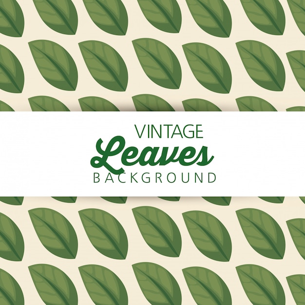 Free vector nature leaves plants pattern