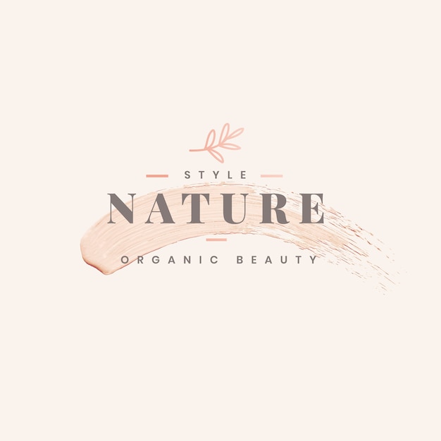 Vettore gratuito disegno del modello logo natura