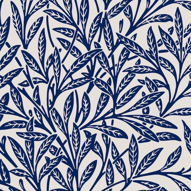 자연 장식 원활한 블루 패턴 배경