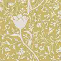 Free vector nature ornament yellow seamless pattern background vector