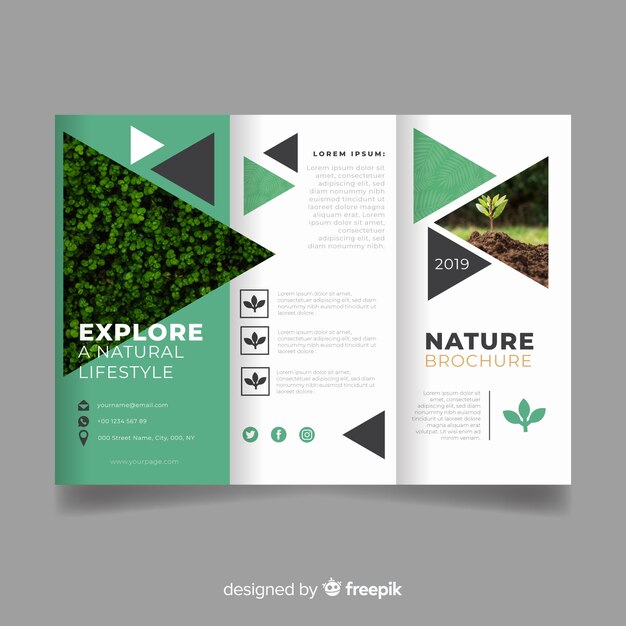 Nature trifold brochure