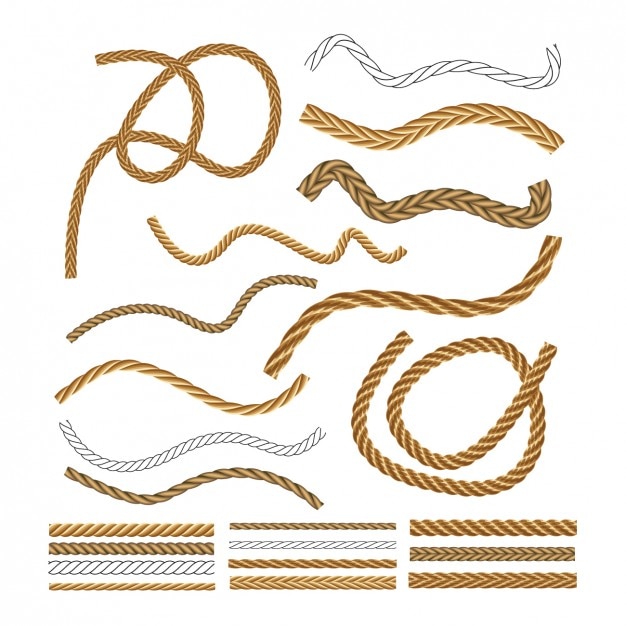 Free Vector nautical rope collection