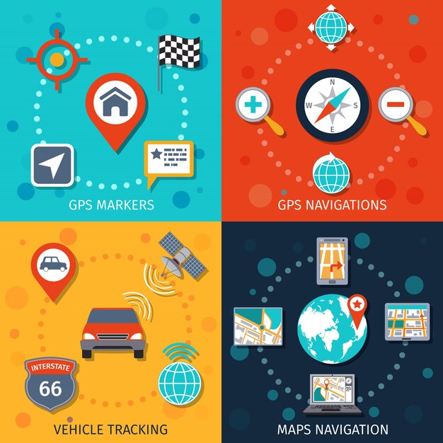 Navigation elements composition Set