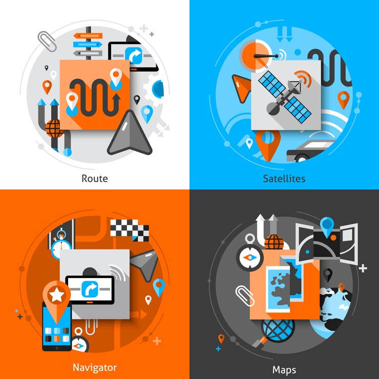 Free Vector navigation icons set