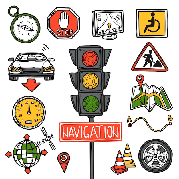 Эскиз значков навигации
