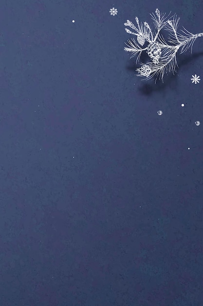 Cornice invernale blu navy