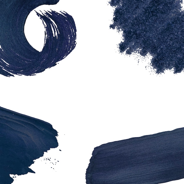 Navy brush strokes collection