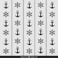 Free vector navy symbols pattern