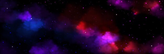 Nebula twinkle stardust in galaxy background