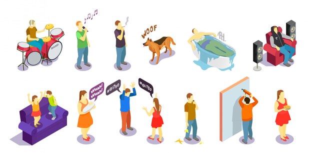 Neighbors relations isometric people