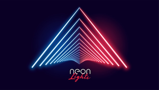 Nelights geometric shape in red and blue color