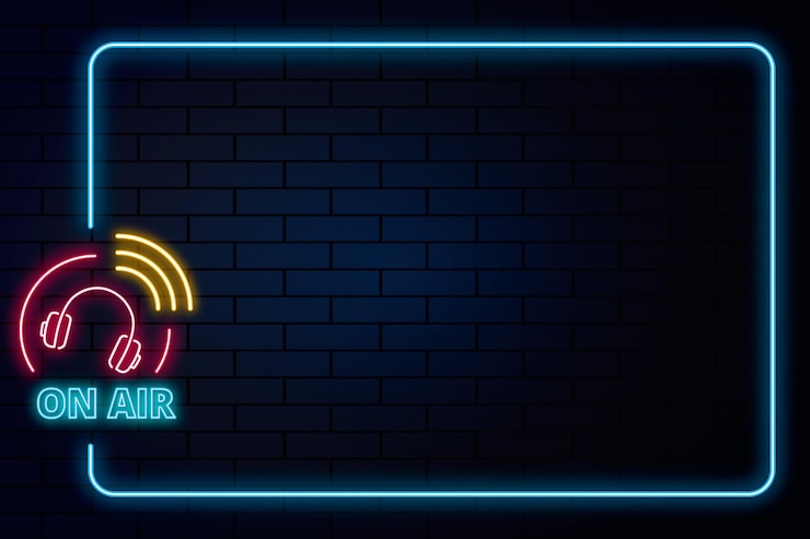 Free Vector neon on air frame