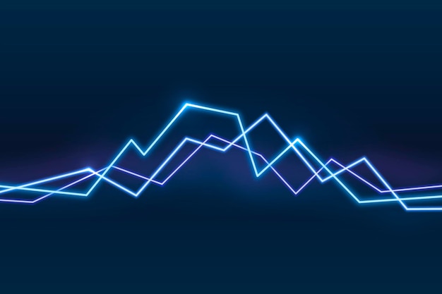Neon blue graphic lines background
