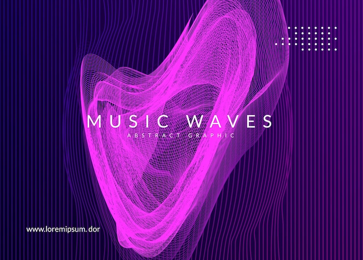 Free Vector neon club flyer electro dance music trance party dj electroni