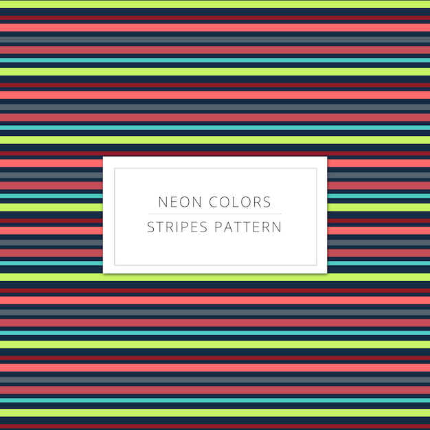 Neon colors stripes pattern