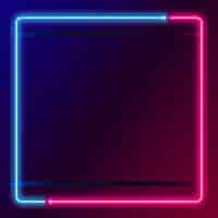 Free vector neon frame template