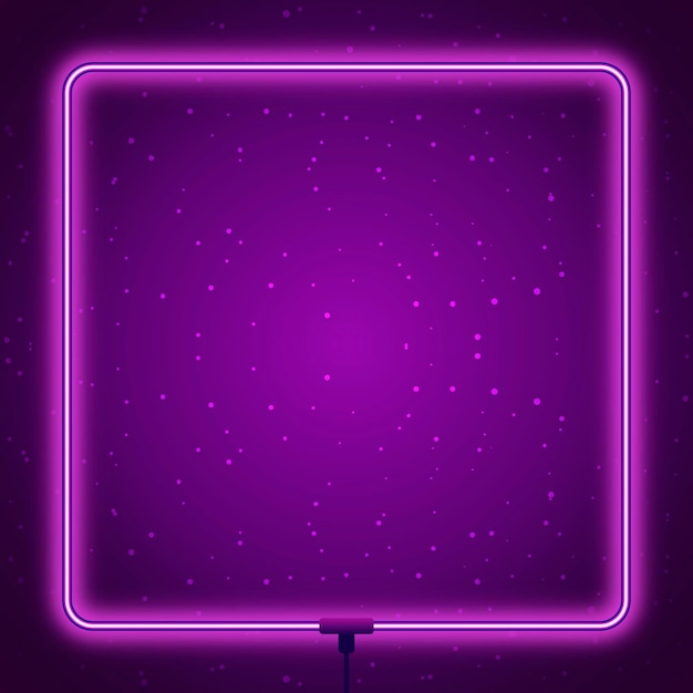 Free vector neon frame template