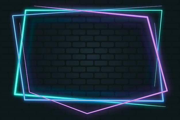Neon frame template